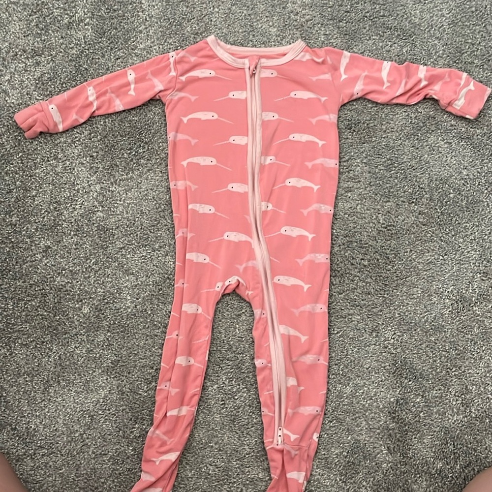12-18 month Kickee Pants Zip Onesie
